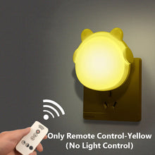 Load image into Gallery viewer, 2020 LED Night Lamp Light Sensor Control Remote Control 110V/220V EU/US Plug Night light
